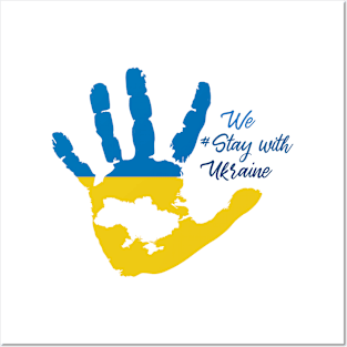 We stay with Ukraine, Fuck Putin, Stand with Ukraine, Stop War, Middle Finger, Anti Putin, Strong Ukraina Posters and Art